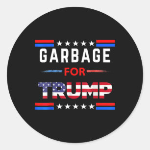 Sticker Rond Les ordures de Trump font des ordures américaines