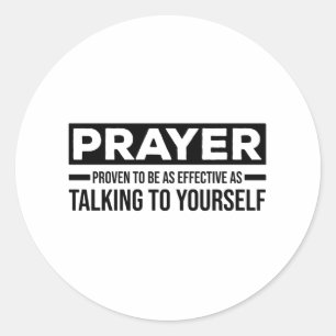 Sticker Rond Les paroles athées   les dons athéisme sceptiques