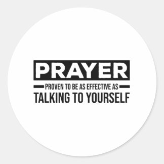 Sticker Rond Les paroles athées | les dons athéisme sceptiques