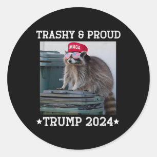 Sticker Rond Les partisans de Trump détruisent Joe Biden et son