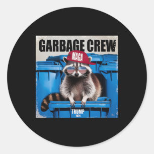 Sticker Rond Les partisans de Trump sont des ordures Joe Biden