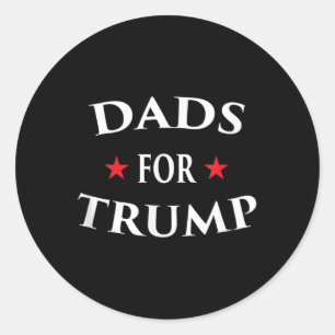 Sticker Rond Les Pères De L'Anti-avortement Trump Construisent