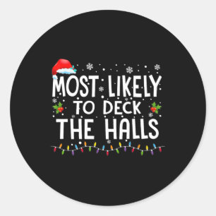 Sticker Rond Les Plus Probables De Découvrir Les Halls Famille 