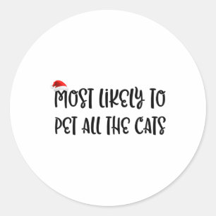 Sticker Rond Les Plus Probables De Pet Tous Les Chats 3
