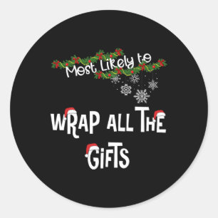 Sticker Rond Les Plus Susceptibles D'Envelopper Tous Les Cadeau