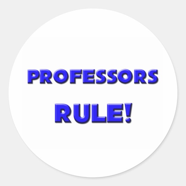 Sticker Rond Les professeurs gouvernent ! (Devant)
