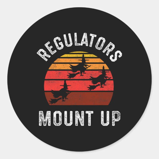 Sticker Rond Les régulateurs montent (Devant)