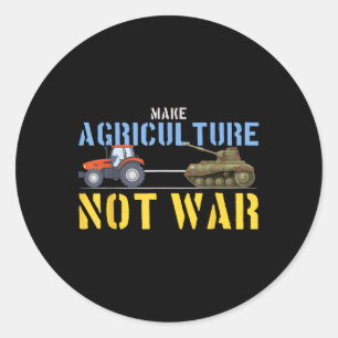 Sticker Rond Les réservoirs des tracteurs agricoles font de l'a