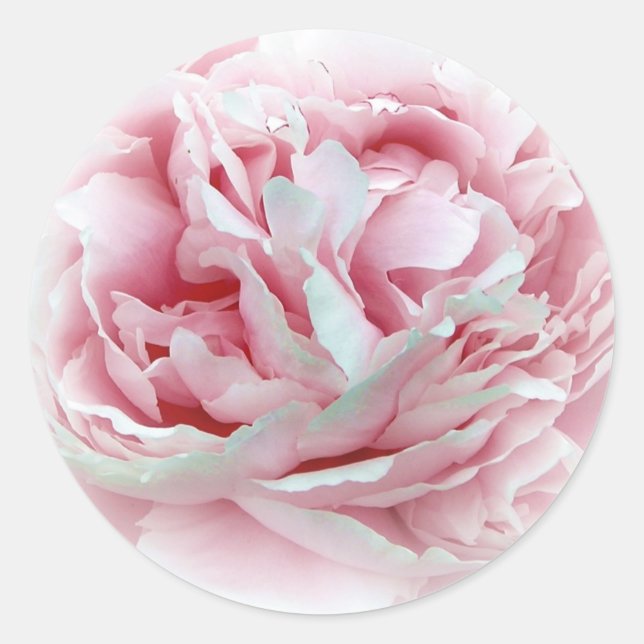 Sticker Rond Les sceaux d'enveloppes de fleurs Mariages (Devant)