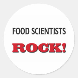 Sticker Rond Les scientifiques alimentaires Rock