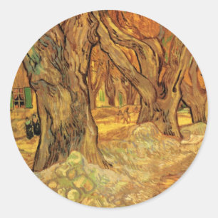Sticker Rond Les sens de la route par Vincent van Gogh