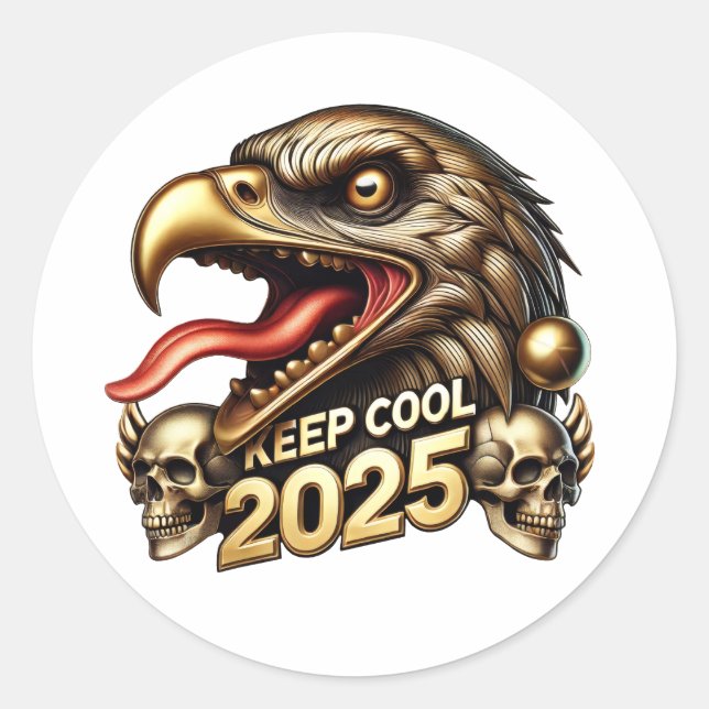 Sticker Rond Les Serpents d'Aigle (Devant)