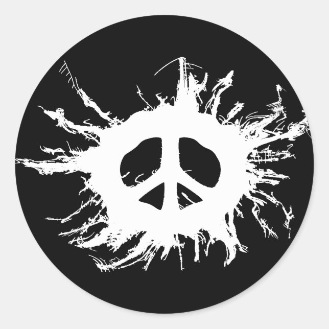 Sticker Rond Les sommets (Devant)