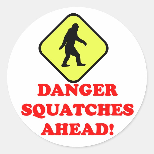 Sticker Rond Les squatters de danger (Devant)