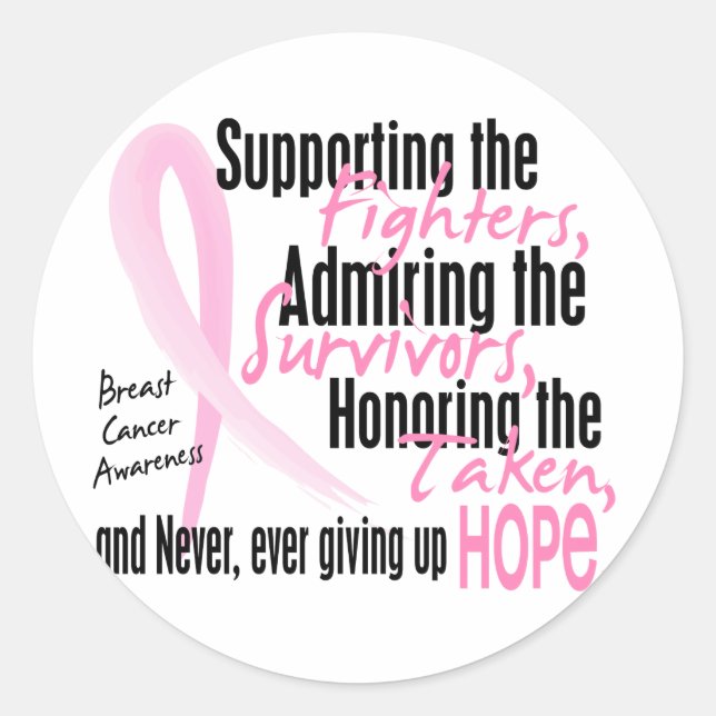 Sticker Rond Les survivants des combats ont pris de l'aquarelle (Devant)