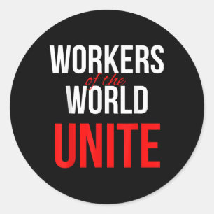 Sticker Rond Les Travailleurs De L'Union Mondiale