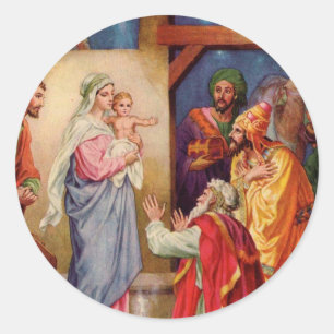 Sticker Rond Les trois sages