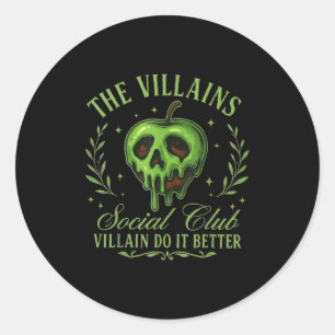 Sticker Rond Les Villains Social Club Villains Le Font Mieux Ri