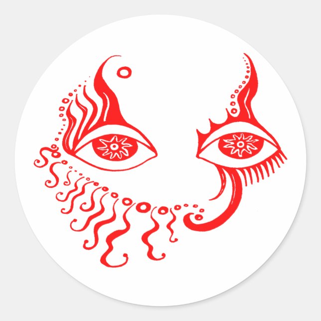 Sticker Rond Les yeux l'ont (Devant)