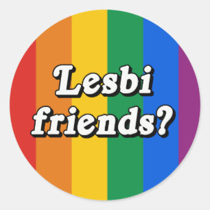 Sticker Rond Lesbi Friends ?