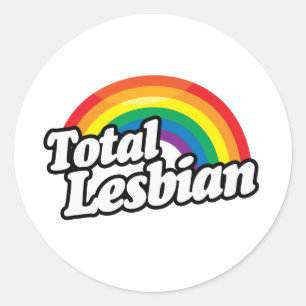 STICKER ROND LESBIENNE TOTALE