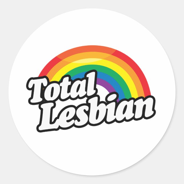 STICKER ROND LESBIENNE TOTALE (Devant)