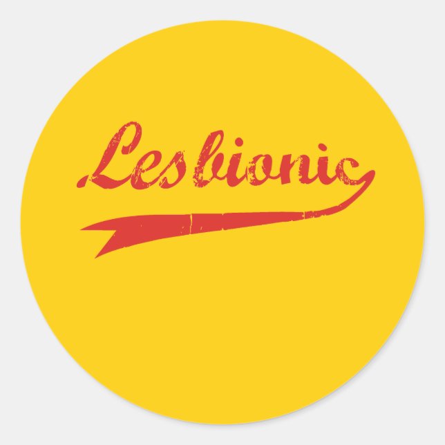 Sticker Rond Lesbionique (Devant)