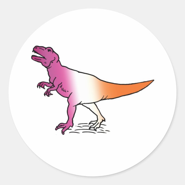 Sticker Rond Lesbisaurus (Devant)
