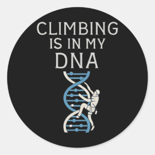 Sticker Rond L'escalade est dans mon graphique en hélice d'ADN 