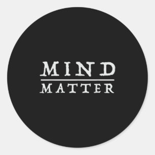 Sticker Rond L'esprit au-dessus de la philosophie stoïque motiv