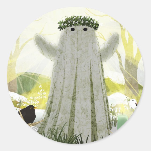 Sticker Rond L'Esprit D'Imbolc (Devant)