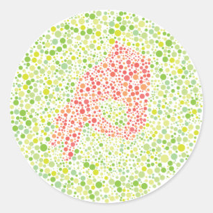 Sticker Rond L'essai d'Ishihara de jeu de cercle