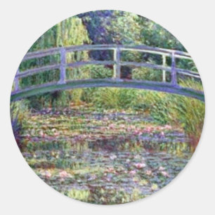 Sticker Rond L'étang Water Lily par Claude Monet