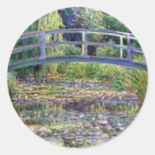 Sticker Rond L'étang Water Lily par Claude Monet