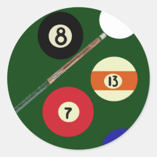 Sticker Rond letsplaypool