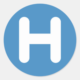 Sticker Rond Letter H Emoji Twitter