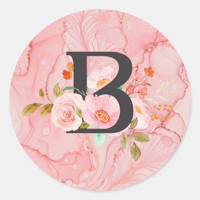 Sticker Rond Lettre B (Devant)