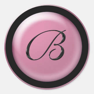 Sticker Rond Lettre B Pour Enveloppes Mariages