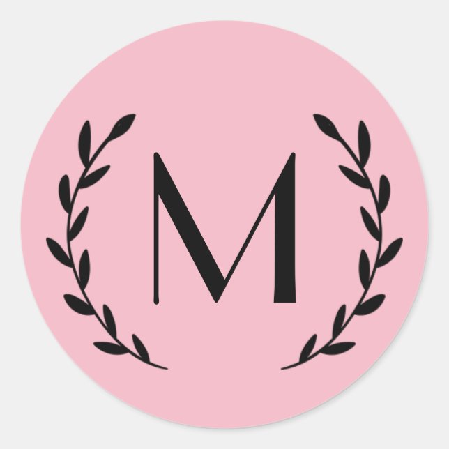 STICKER ROND LETTRE CHÂTEAU ROSE-ROUGE CHAUSSÉE (Devant)