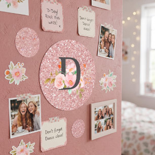 Sticker Rond Lettre D