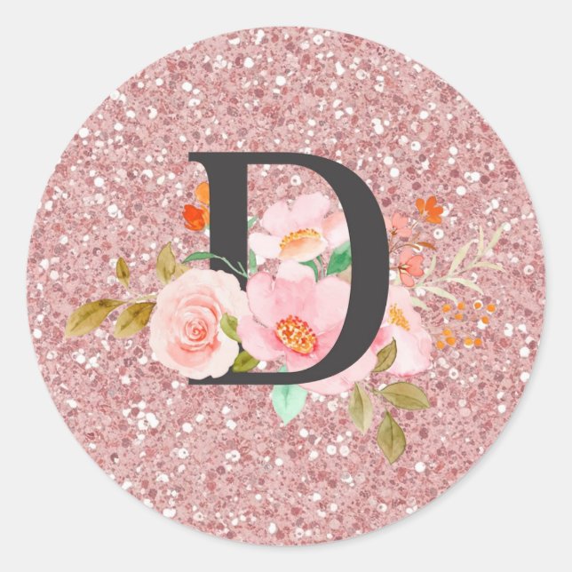 Sticker Rond Lettre D (Devant)