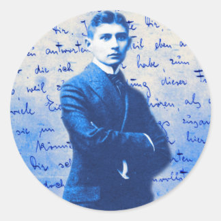 Sticker Rond Lettre De Kafka