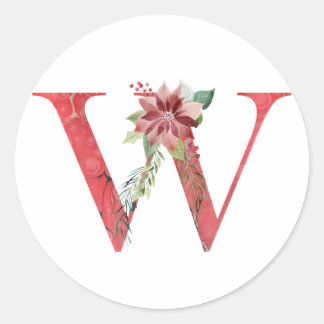 Sticker Rond Lettre de noël W