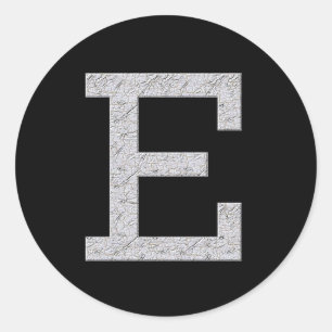 Sticker Rond Lettre E de monogramme