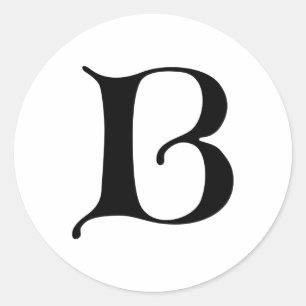 Sticker Rond Lettre gothique B