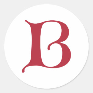 Sticker Rond Lettre gothique B