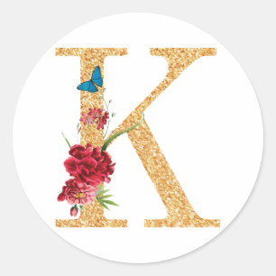 Sticker Rond lettre k