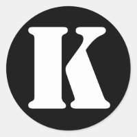 Lettre K alphabet au crayon par Janz Black