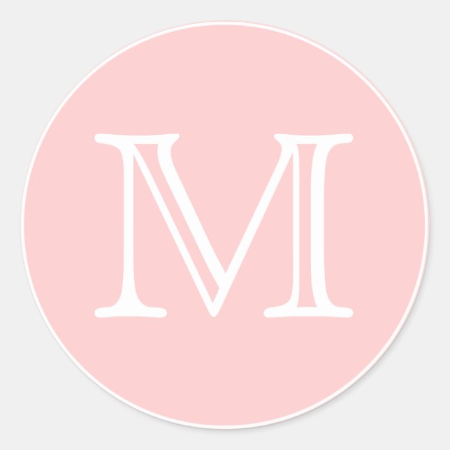 Sticker Rond Lettre monogramme (Devant)