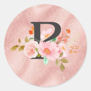 Sticker Rond Lettre P